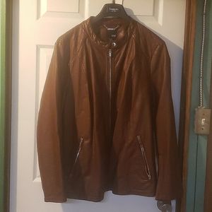 a.n.a. faux leather jacket in Cognac Size 3X